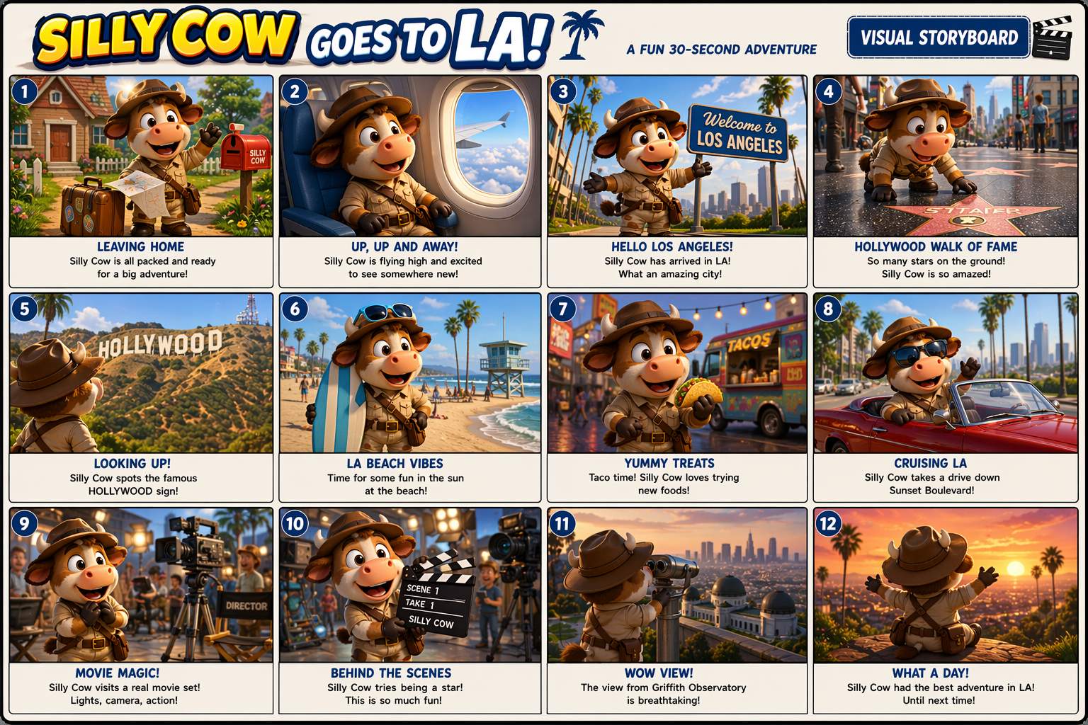 Silly Cow Goes to LA