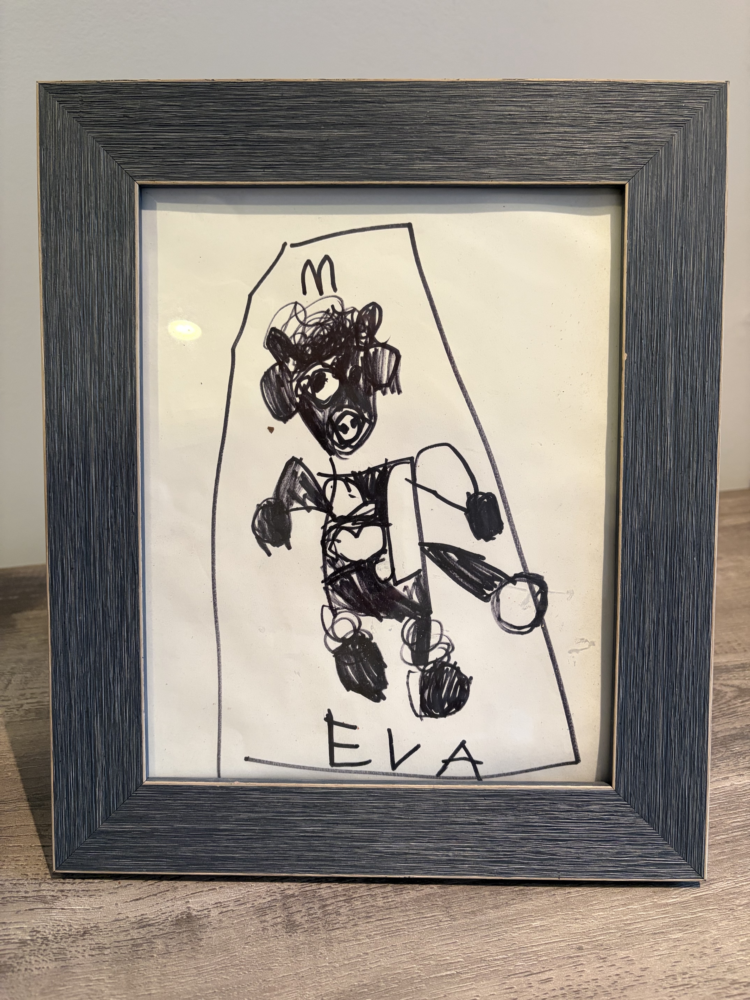 Eva’s original drawing of Silly, signed EVA